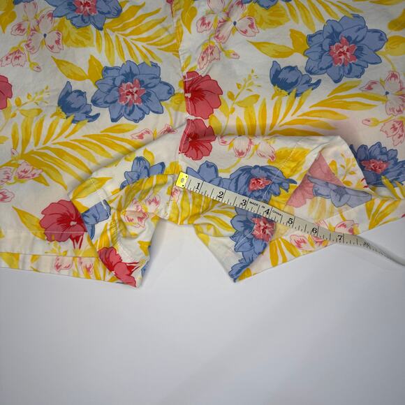 Old Navy Floral Chino Shorts | Tropical Print | Size Women's 18 Tall - Picture 6 of 8